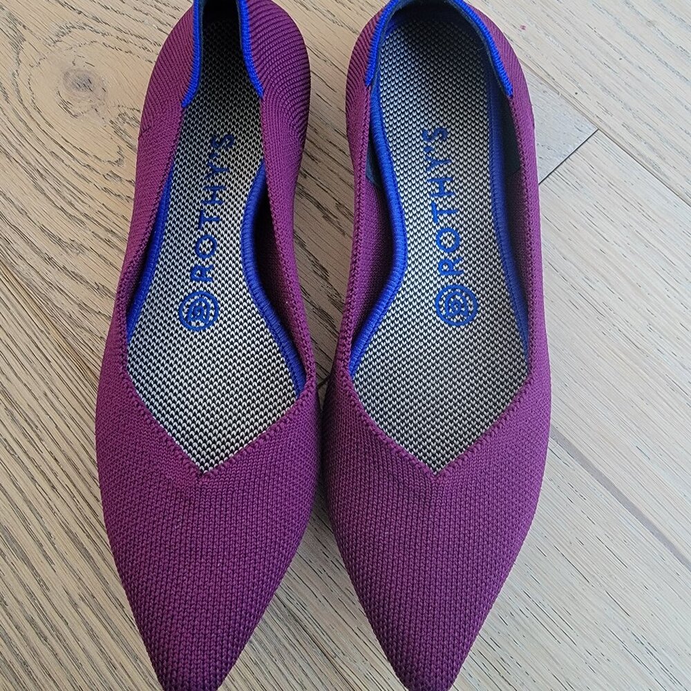 Rothy's The Point II in Cabernet Size 7